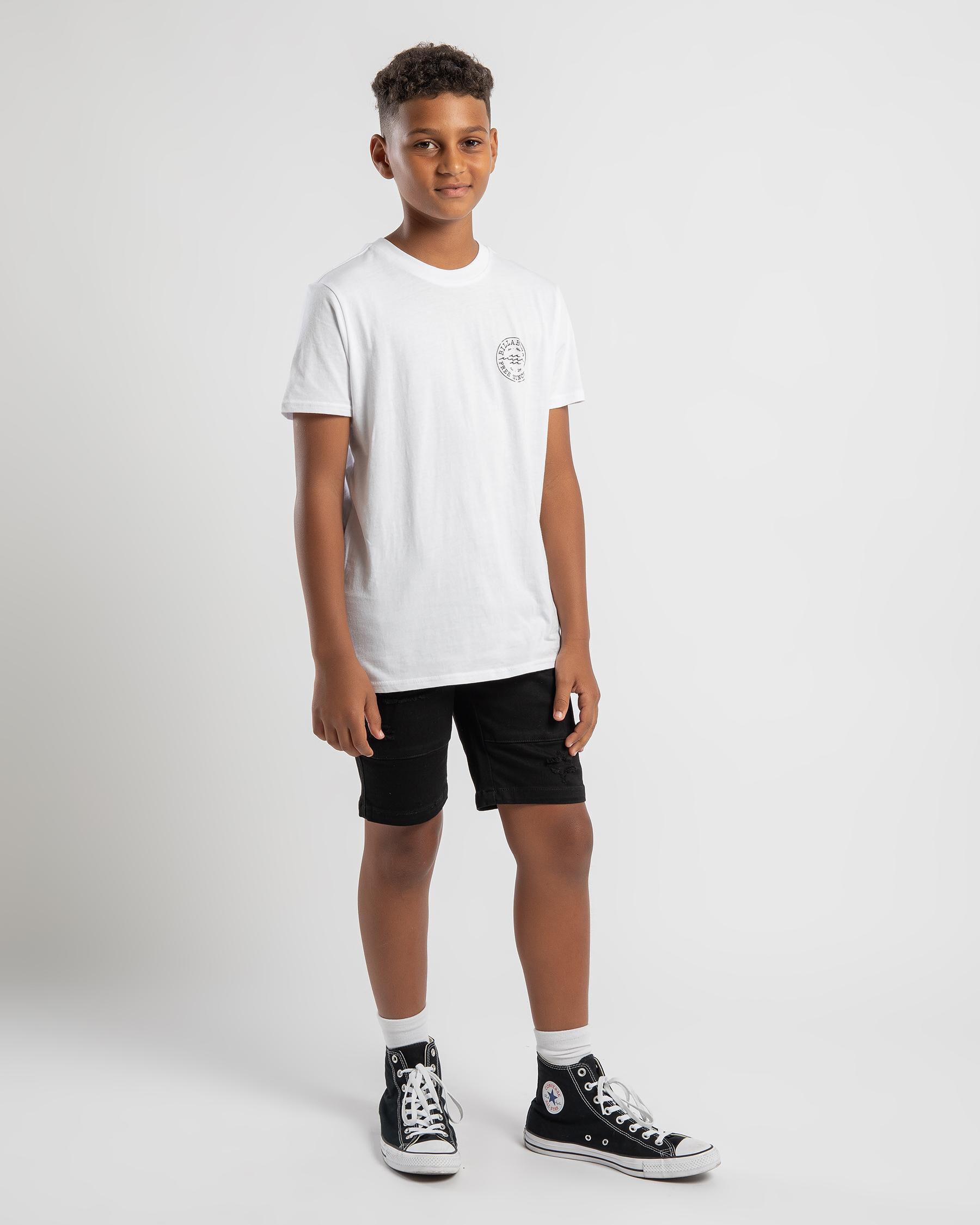 Boys' Big Wave Daz T-Shirt - White slider