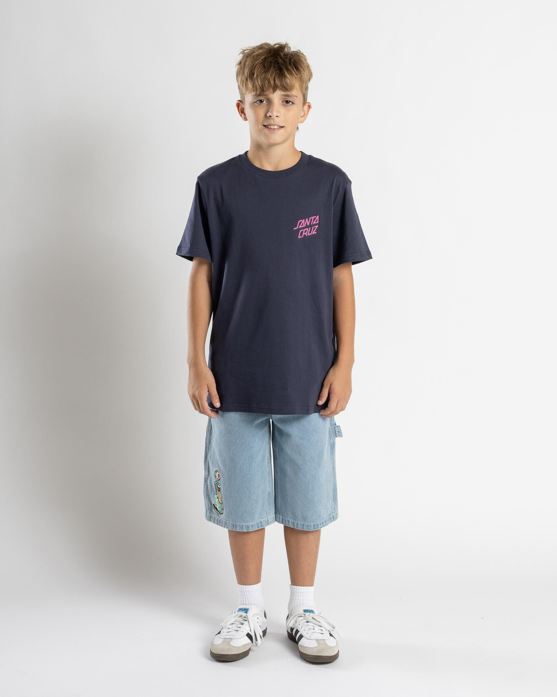 Boys' Johnson Beast Dot Stack T-Shirt - Navy slider