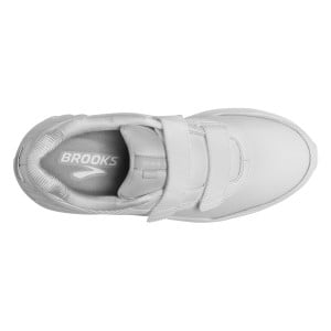 Brooks Addiction Walker 2 Leather Velcro - Womens Walking Shoes - White slider