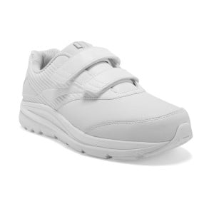 Brooks Addiction Walker 2 Leather Velcro - Womens Walking Shoes - White slider