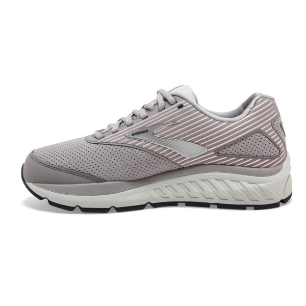 Brooks Addiction Walker 2 Suede - Womens Walking Shoes - Alloy/Oyster/Peach slider