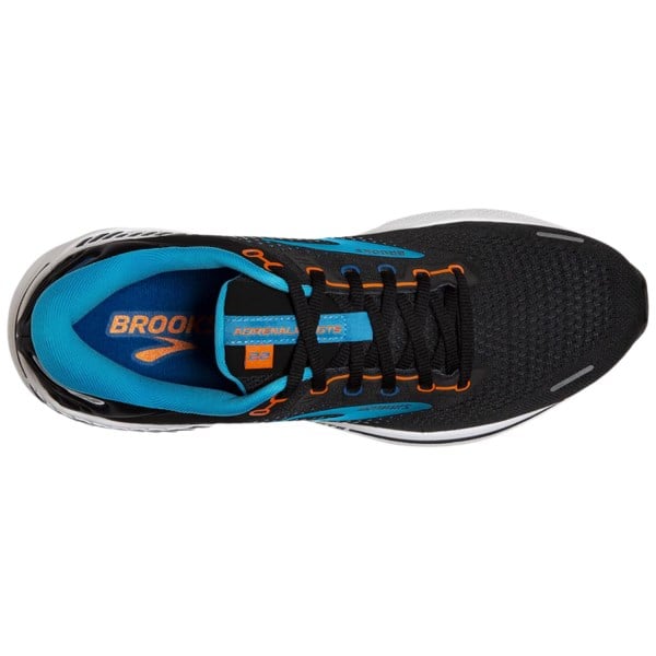 Brooks Adrenaline GTS 22 - Mens Running Shoes - Black/Blue/Orange slider