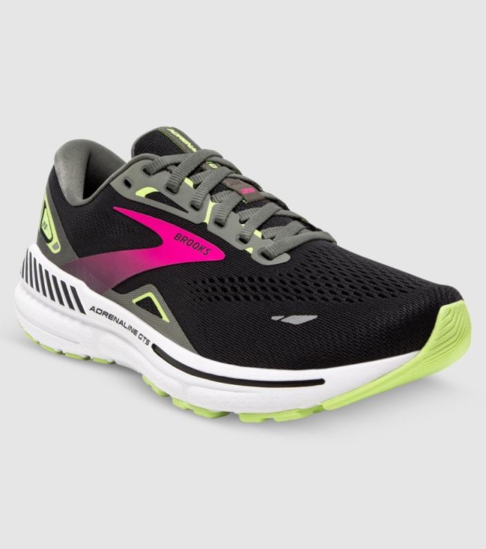 Brooks Adrenaline Gts 23 (2a Narrow) Womens - BLACK GUNMETAL GREEN slider