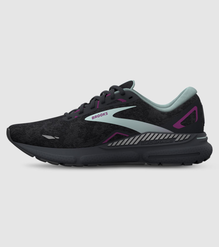 Brooks Adrenaline Gts 23 (D Wide) Womens - BLACK BLUE PURPLE slider