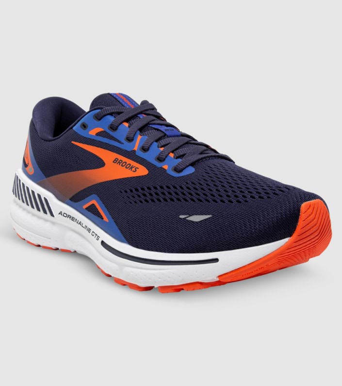 Brooks Adrenaline Gts 23 Mens - PEACOAT ORANGE SURF THE WEB slider