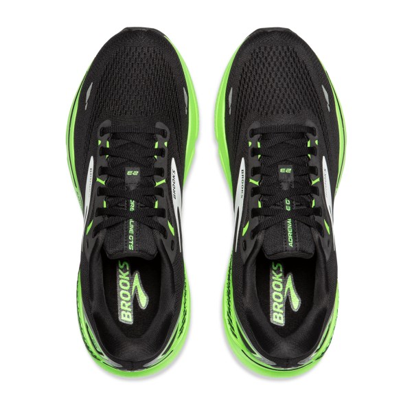 Brooks Adrenaline GTS 23 - Mens Running Shoes - Black/Green Gecko/White slider