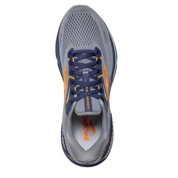 Brooks Adrenaline GTS 23 - Mens Running Shoes - Grey/Crown Blue/Orange slider