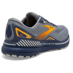 Brooks Adrenaline GTS 23 - Mens Running Shoes - Grey/Crown Blue/Orange slider