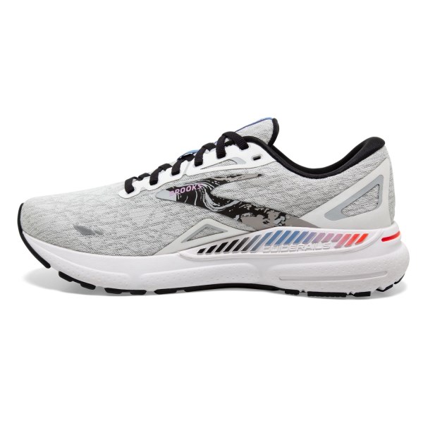 Brooks Adrenaline GTS 23 - Mens Running Shoes - White/Black/Orchid Bouquet slider