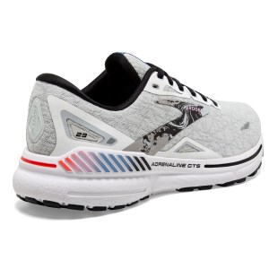 Brooks Adrenaline GTS 23 - Mens Running Shoes - White/Black/Orchid Bouquet slider