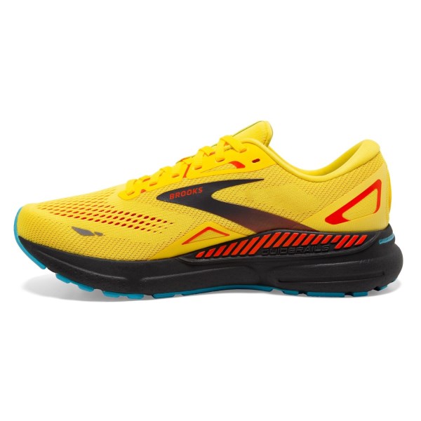 Brooks Adrenaline GTS 23 - Mens Running Shoes - Yellow/Forged Iron/Orange slider