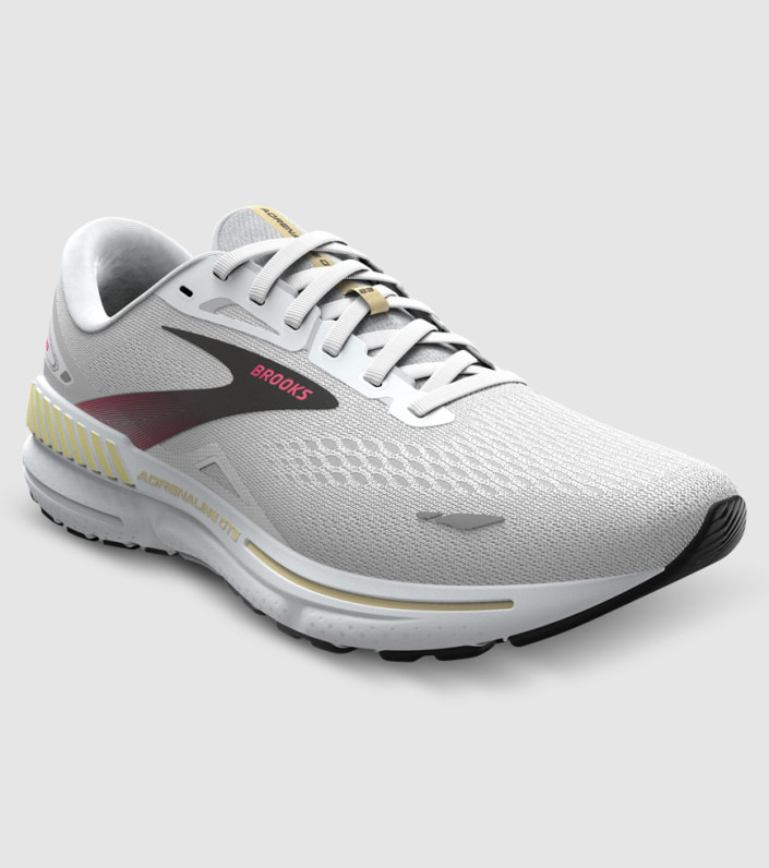 Brooks Adrenaline Gts 23 Mens - WHITE CREAM PINK slider