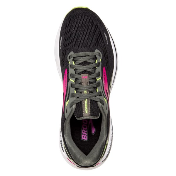 Brooks Adrenaline GTS 23 - Womens Running Shoes - Black/Gunmetal/Green slider