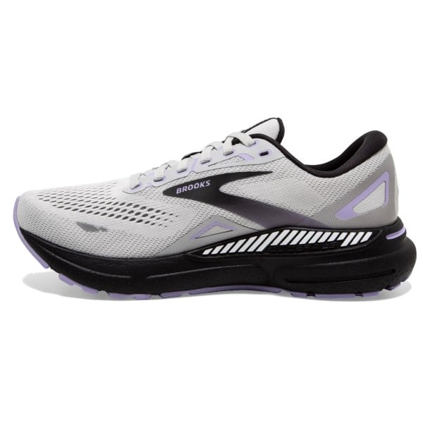 Brooks Adrenaline GTS 23 - Womens Running Shoes - Grey/Black/Purple slider