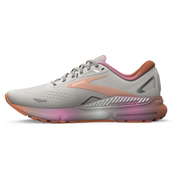 Brooks Adrenaline GTS 23 - Womens Running Shoes - White Sand/Sunset/Fuchsia slider