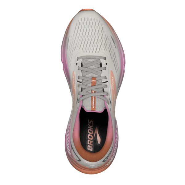 Brooks Adrenaline GTS 23 - Womens Running Shoes - White Sand/Sunset/Fuchsia slider