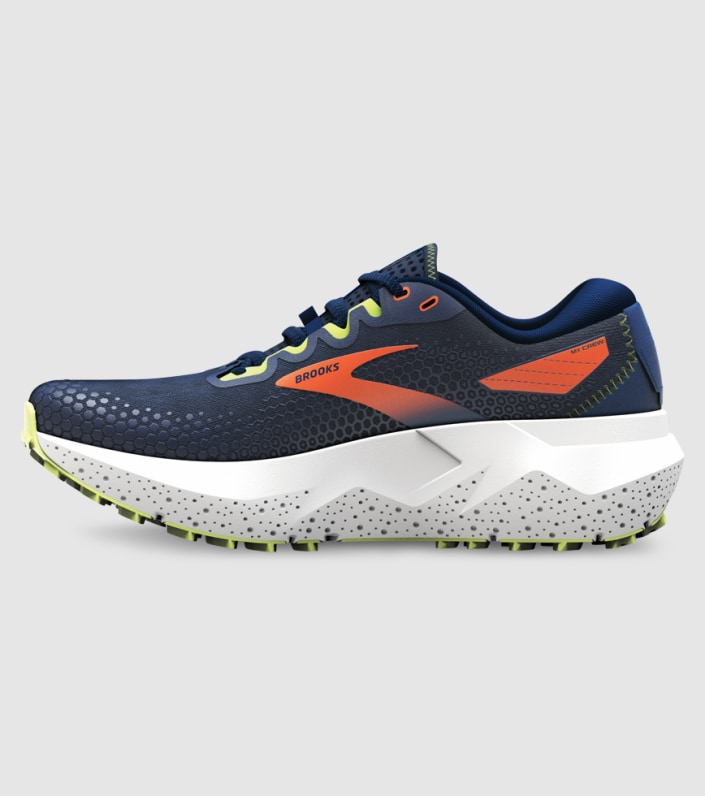 Brooks Caldera 6 Mens - NAVY FIRECRACKER GREEN slider