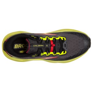 Brooks Caldera 6 - Mens Trail Running Shoes - Black/Fiery Red/Blazing Yellow slider