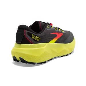 Brooks Caldera 6 - Mens Trail Running Shoes - Black/Fiery Red/Blazing Yellow slider