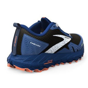 Brooks Cascadia 17 GTX - Mens Trail Running Shoes - Black/Blue/Firecracker slider