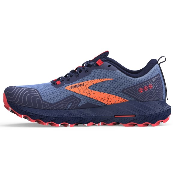 Brooks Cascadia 17 GTX - Womens Trail Running Shoes - Navy/Bittersweet/Peacoat slider