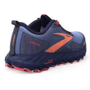 Brooks Cascadia 17 GTX - Womens Trail Running Shoes - Navy/Bittersweet/Peacoat slider