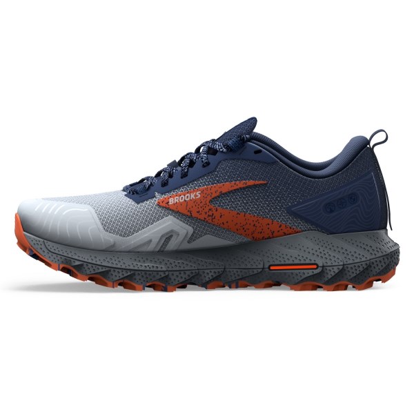 Brooks Cascadia 17 - Mens Trail Running Shoes - Blue/Navy/Firecracker slider