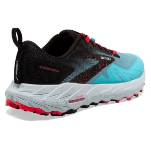 Brooks Cascadia 17 - Womens Trail Running Shoes - Bluefish/Black/Diva Pink slider