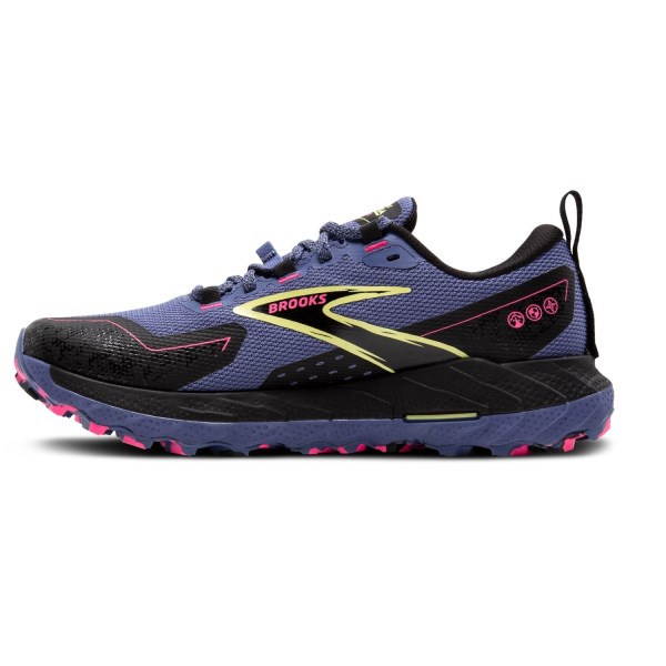 Brooks Cascadia 18 GTX - Womens Trail Running Shoes - Grey Blue/Black/Pink slider