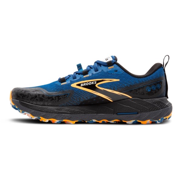 Brooks Cascadia 18 - Mens Trail Running Shoes - Blue Sapphire/Black/Org slider