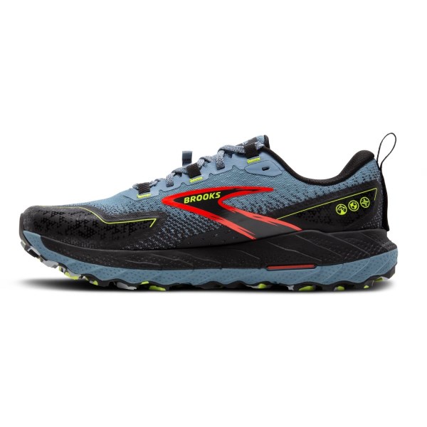 Brooks Cascadia 18 - Mens Trail Running Shoes - Citadel/Ebony/Lime slider