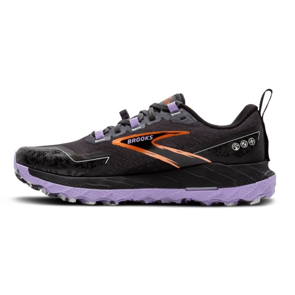 Brooks Cascadia 18 - Womens Trail Running Shoes - Ebony/Lavender/Copper slider