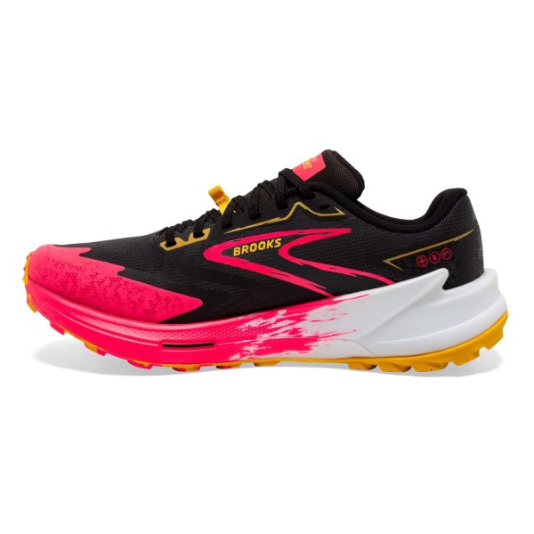 Brooks Catamount 3 - Womens Trail Running Shoes - Black/Diva Pink/Lemon slider