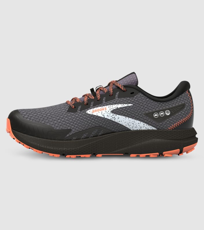 Brooks Divide 4 Gore-Tex Mens - BLACK FIRECRACKER BLUE slider