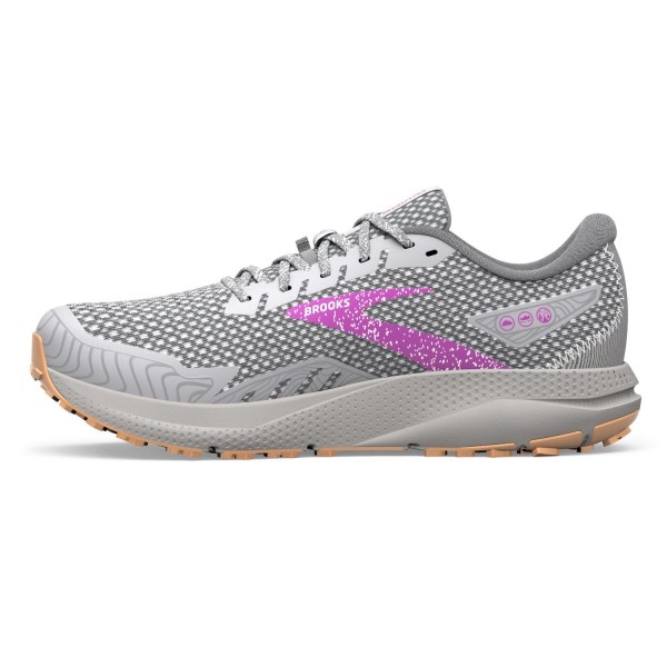 Brooks Divide 4 - Womens Trail Running Shoes - Oyster/Black Pearl/Violet slider