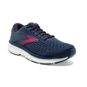 Brooks Dyad 11 - Womens Running Shoes - Blue/Navy/Beetroot slider