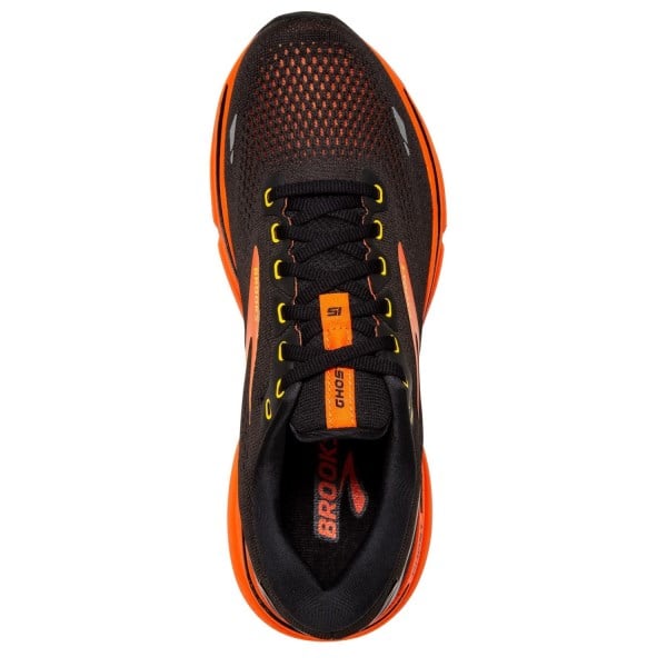 Brooks Ghost 15 - Mens Running Shoes - Black/Yellow/Red slider