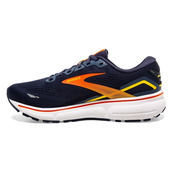 Brooks Ghost 15 - Mens Running Shoes - Peacoat/Red/Yellow slider