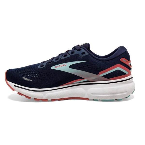 Brooks Ghost 15 - Womens Running Shoes - Peacoat/Canal Blue/Rose slider