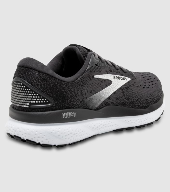 Brooks Ghost 16 (2e Wide) Mens - BLACK GREY WHITE slider