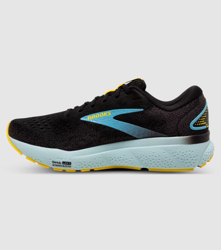 Brooks Ghost 16 Mens - BLACK FORGED IRON BLUE slider