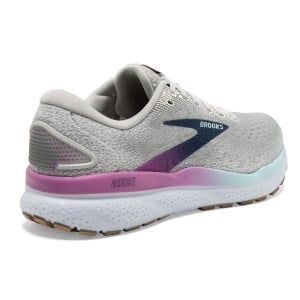 Brooks Ghost 16 - Womens Running Shoes - White/Grey/Estate Blue slider