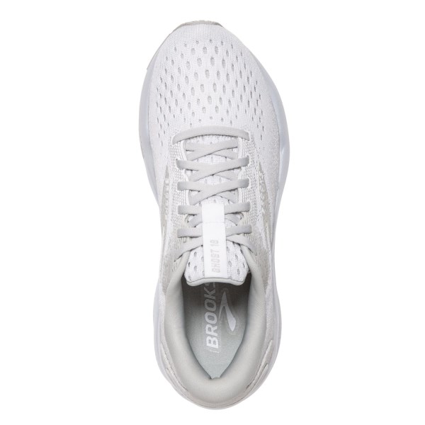 Brooks Ghost 16 - Womens Running Shoes - White/White/Grey slider