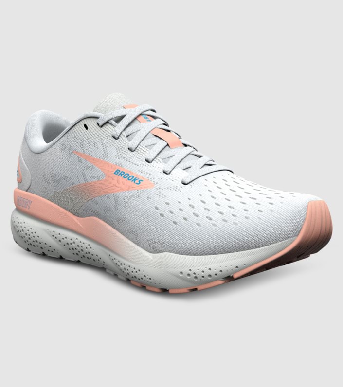 Brooks Ghost 16 Womens - WHITE BLUEWASH PEACH slider