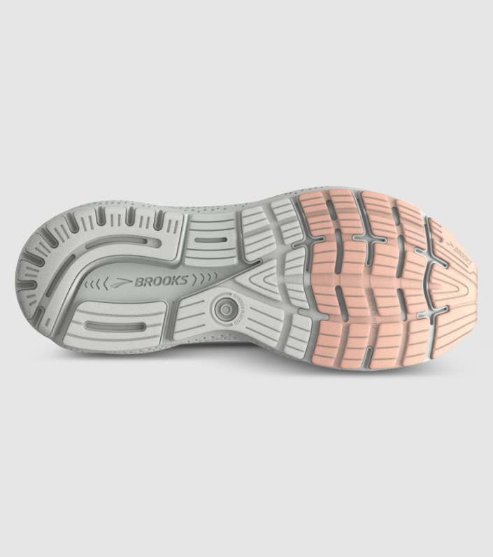 Brooks Ghost 16 Womens - WHITE BLUEWASH PEACH slider