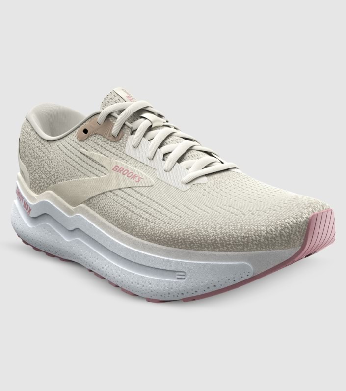 Brooks Ghost Max 2 (D Wide) Womens - COCONUT MILK GRAY ZEP slider