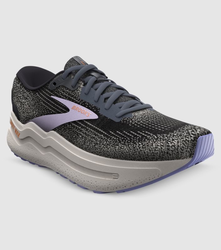 Brooks Ghost Max 2 (D Wide) Womens - EBONY SWEET LAVENDER AL slider