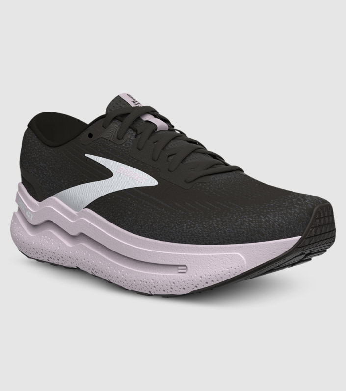 Brooks Ghost Max 2 Womens - BLACK WHITE ORCHID ICE slider