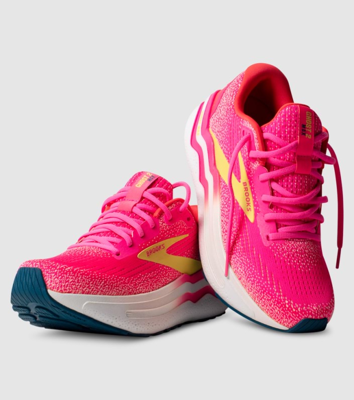 Brooks Ghost Max 2 Womens - INJ PINK LEMON TONIC OR slider