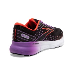 Brooks Glycerin 20 - Womens Running Shoes - Black/Bellflower/Fiesta slider